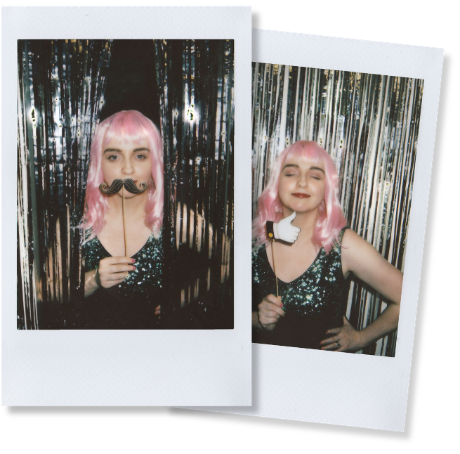 Old photo booth prints