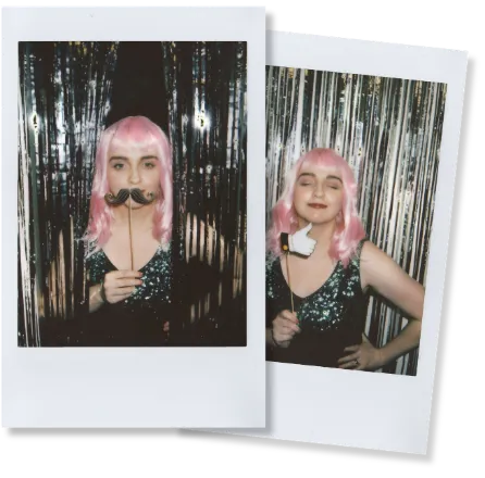 Old photo booth prints