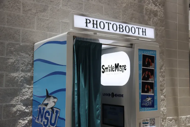 The SmileMore booth at NSU