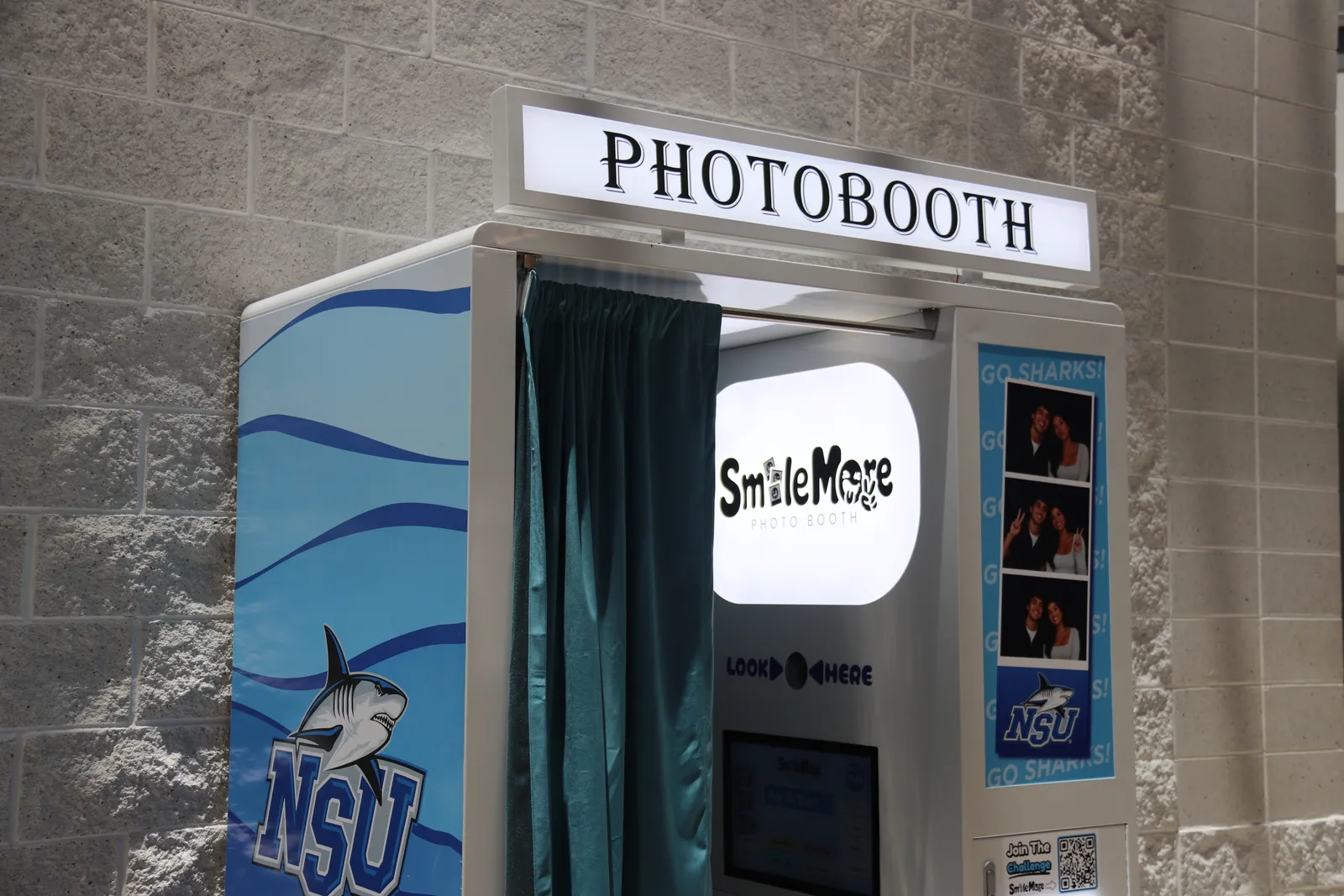 The SmileMore booth at NSU